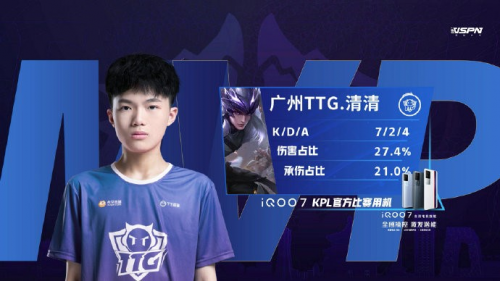 新援清清神兵天降两夺MVP 广州TTG大胜重庆QGhappy