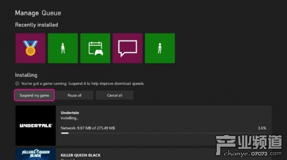 Xbox内测新功能：暂停游戏可全速下载 快速唤醒游戏