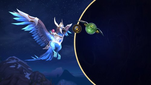 《魔兽世界》新坐骑蓝玉灼天者上线 买游戏时间送
