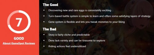 GameSpot给《怪物猎人物语2：破灭之翼》打7分